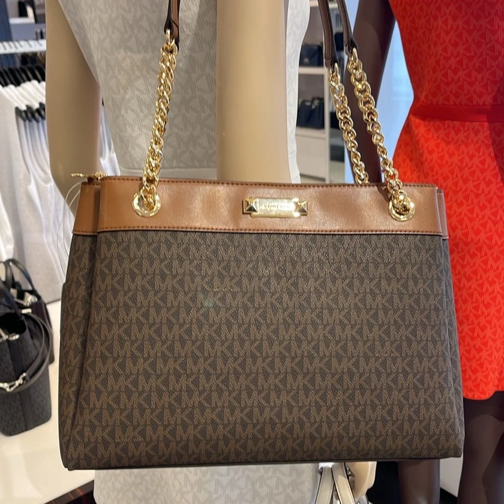 Michael Kors Whitney Medium Signature Logo Tote Shoulder Bag
Brown 
NWT - Picture 12 of 16